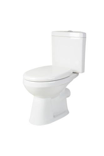 Унитаз напольный с бачком Creo Сeramique PROJECT COMBO-PR1003C белый с сиденьем с микролифт душевой смыв