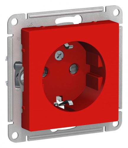Розетка с/з со шторками Systeme Electric AtlasDesign (АтласДесигн) ATN002045