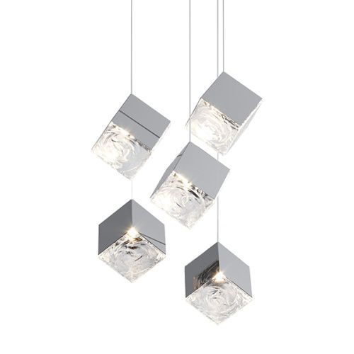 Светильник подвесной Delight Collection Pyrite (Пырите) 10301P/5 silver