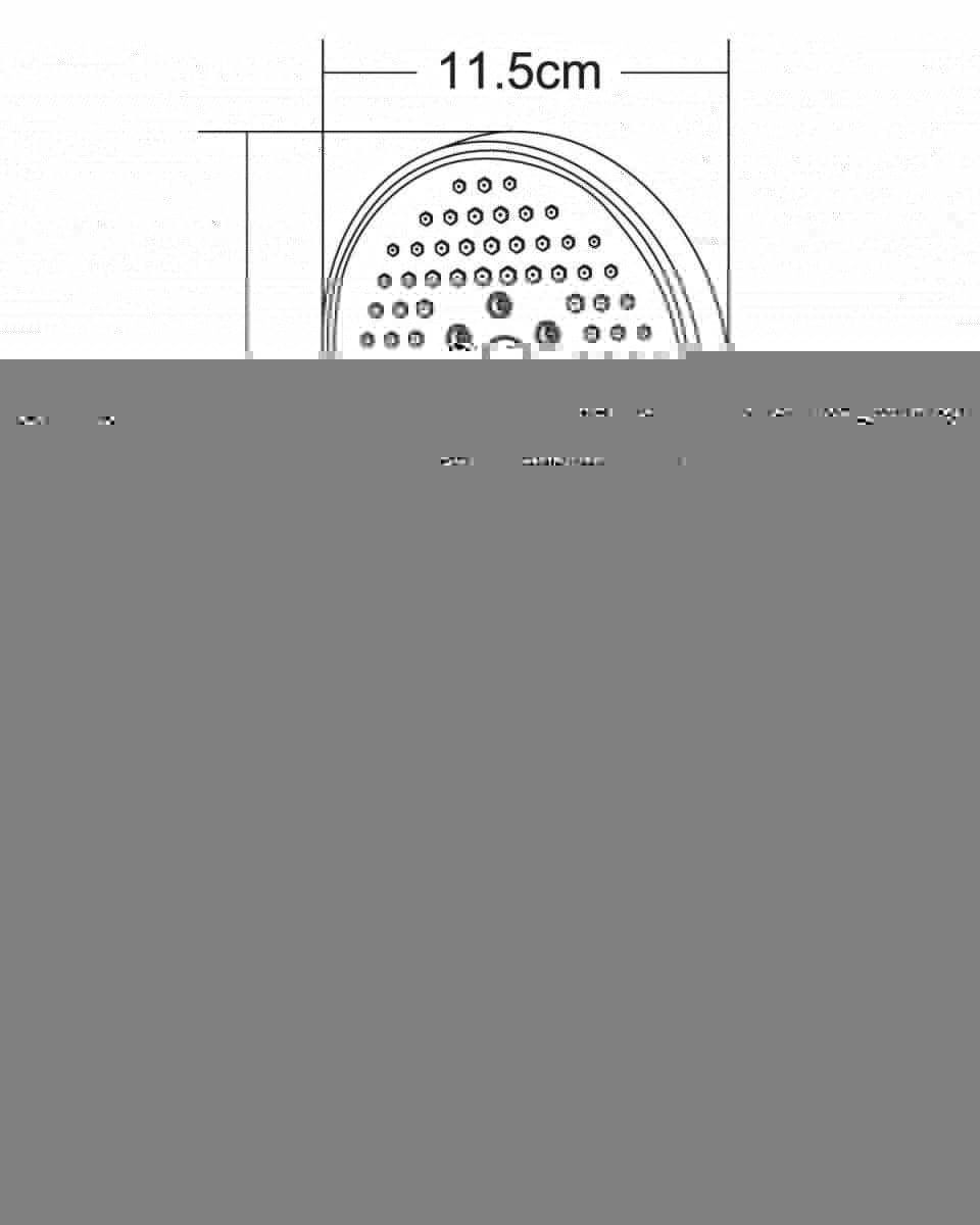Душевая лейка Orange S13HSb цвет черный