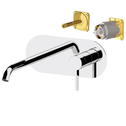 Смеситель для раковины Remer Metrica MC15LKB встраиваемый в стену хром