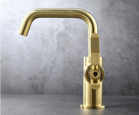 Смеситель Bronze de Luxe 1760'S 1178CG на раковину золото - фото 4