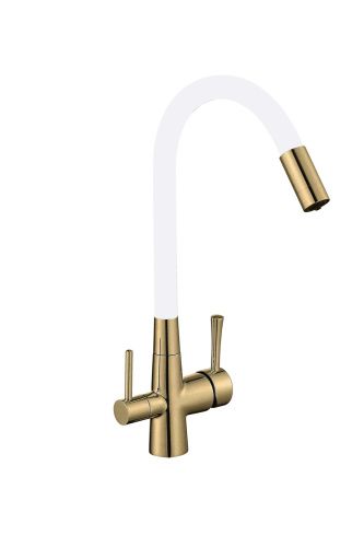 Смеситель для кухни Savol S-L1806C-02 на столешницу белый