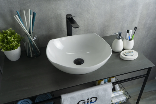 Раковина Gid Creativo 42 см N9412 (51191) накладная цвет белый