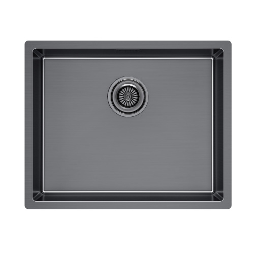 Мойка LASSAN 54 UNI, нерж. сталь, LA54-GM, вороненая сталь, 540х440мм, Paulmark