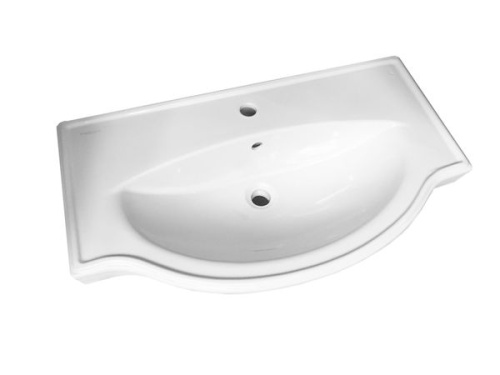 Раковина Sanita Luxe Classic (Sanita Luxe) 83 см WB.FN/Classic/80-C/WHT.G/S1 накладная цвет белый