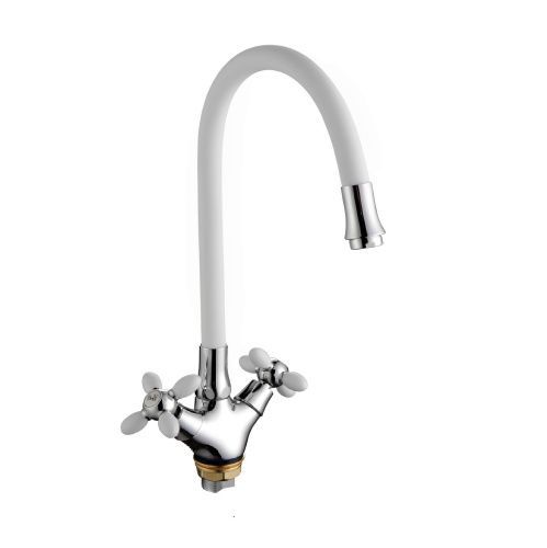 Смеситель для кухни Fashun A44127-8 на мойку белый/хром