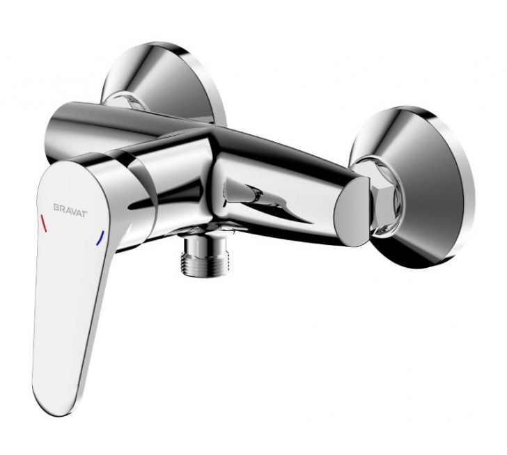 Смеситель для душа Bravat Emeralda F9135147CP-01-RUS настенный хром