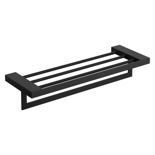 Полка с полотенцедержателем Boheme Qubic 10737-B