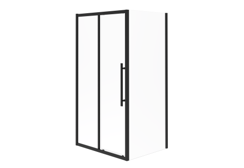 Душевой уголок Esbano FLEX ESOGF129PSB 120х90 стекло прозрачное профиль черный без поддона