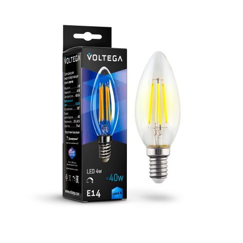 Лампочка светодиодная Voltega Candle dim 5W 8461
