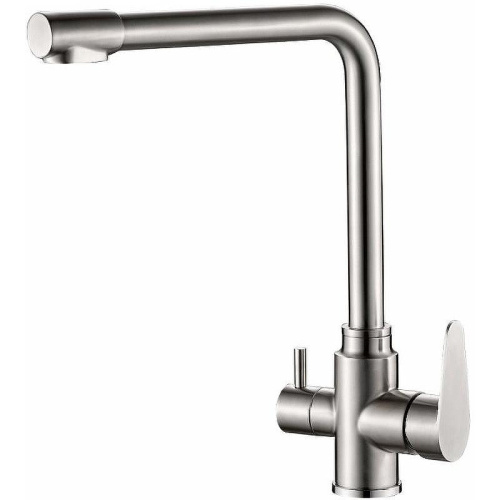 Смеситель для кухни Haiba HB802 HB76802 на мойку нержавеющая сталь