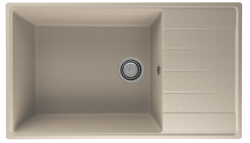 Кухонная мойка Ulgran Quartz Prima 860-03 86х50 цвет бежевый поверхность матовая