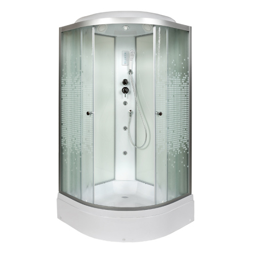 Душевая кабина AvaCan L710GM+EL 100х100 четверть круга