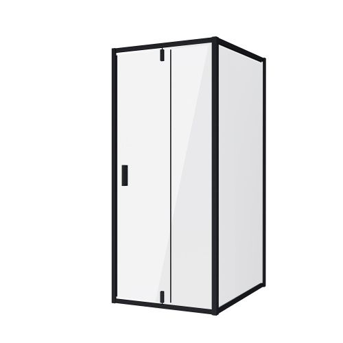 Душевой уголок Niagara Nova NG-83-8AB-A90B 90х80 стекло прозрачное профиль черный без поддона