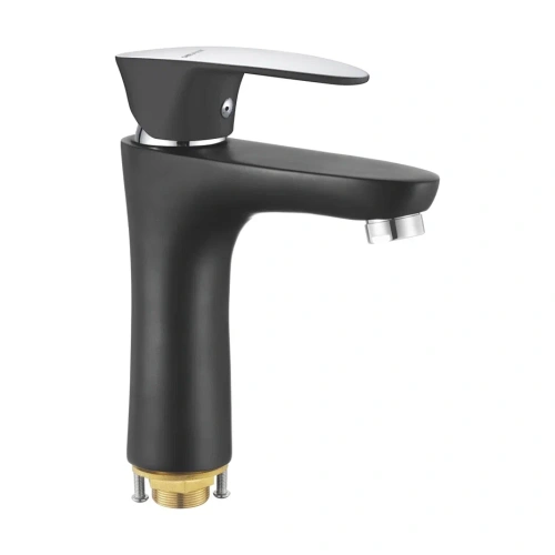 Смеситель Shevanik S9801H на раковину черный/хром