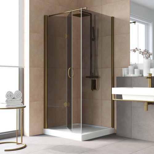 Душевой уголок Vegas-Glass GPS-Fis LUX GPS-Fis LUX 80*80 05 07 L 80х80 стекло тонированное профиль бронза без поддона