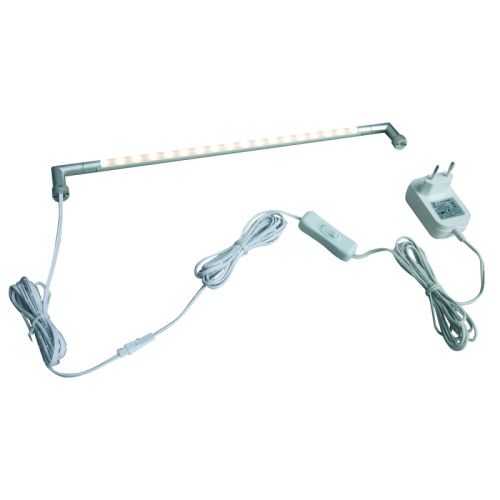 Подсветка для зеркал Uniel ULM-F31 ULM-F31-5,5W/WW IP20 SILVER картон