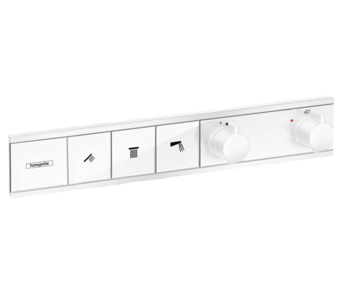 Смеситель Hansgrohe 15381700 настенный встраиваемый белый матовый
