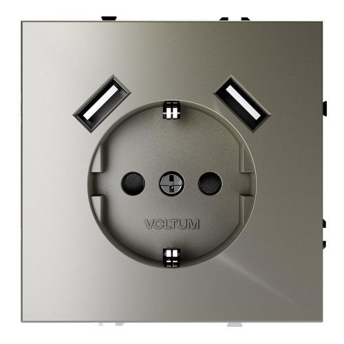 Розетка с USB, А+А VOLTUM S70 VLS040404