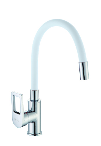 Смеситель для кухни D-Lin D155308-3 на мойку белый