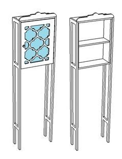 Шкаф-пенал Corozo Манойр SD-00000327 51х20х187 цвет белый - фото 4