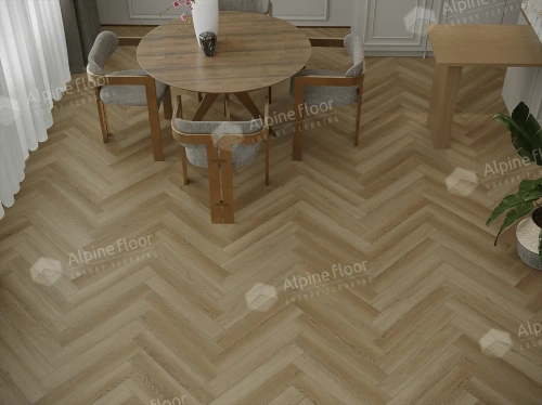 Кварцвиниловая плитка Alpine Floor Parquet LVT ECO-16-28 Дуб Поллукс толщина 0.25 см 43 класс 590х118