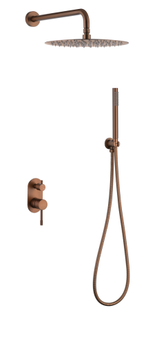 Душевая система Boheme Uno 464-BRB встраиваемая цвет бронза брашированная