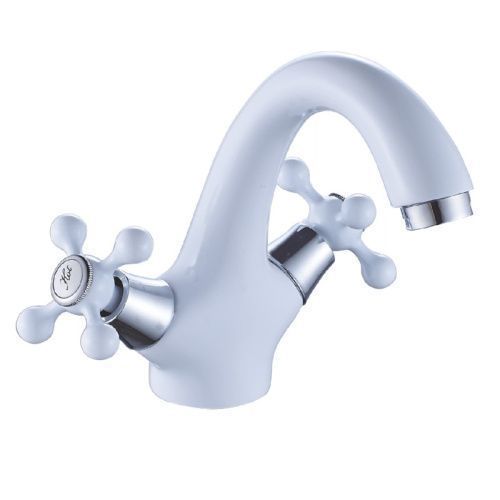 Смеситель Cron CN1008-8 на раковину белый