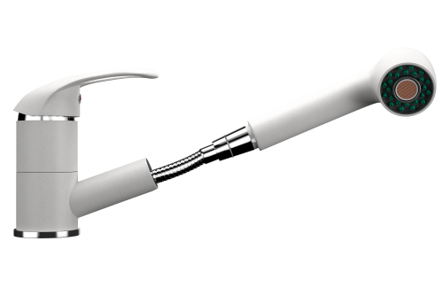 Смеситель для кухни Ulgran Classic U-002-341 на раковину белый без термостата