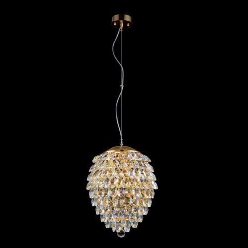 Светильник подвесной Crystal Lux Charme (Цхарме) CHARME SP6 GOLD/TRANSPARENT