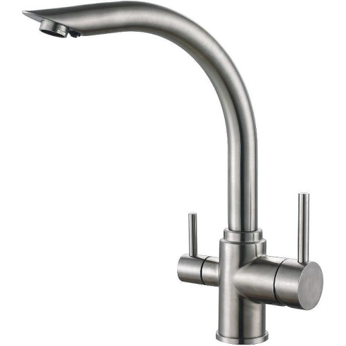 Смеситель для кухни Haiba HB70304 на мойку нержавеющая сталь