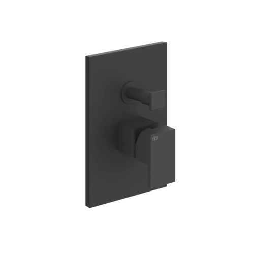 Смеситель для душа Gessi Rettangolo 44604#299 встраиваемый в стену черный с термостатом (внешняя часть)