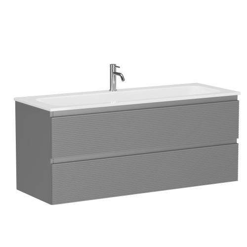 Тумба под раковину Sancos FOLK FL120ES 120х45х50 подвесная цвет серый