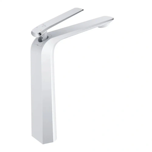 Смеситель Rose R1311F на раковину белый/хром