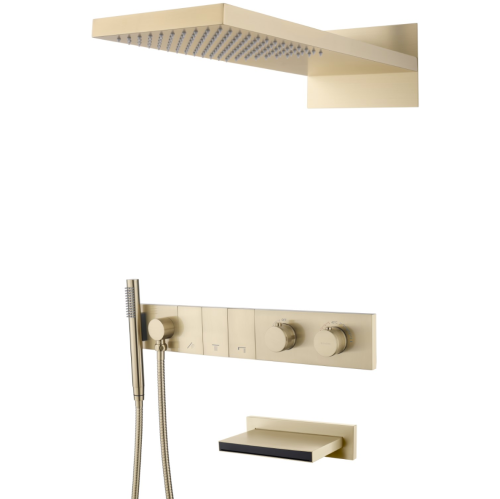 Душевая система Boheme Zodiac 133-2-MG встраиваемая цвет золото