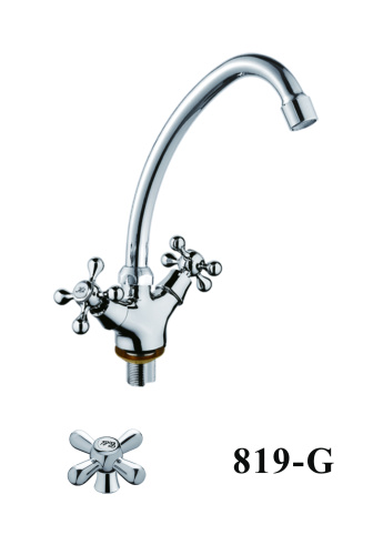 Смеситель для кухни D-Lin D153819-G на мойку хром