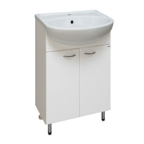 Тумба под раковину Runo Уют 00000000065 50х30 напольная цвет белый