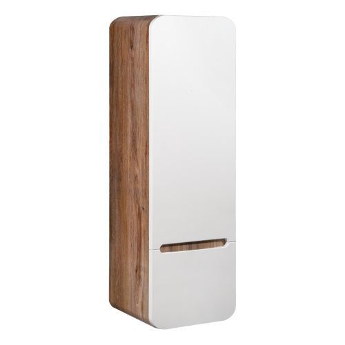 Шкаф-пенал RUNO Ницца 00-00002130 35х32х112 подвесной цвет белый