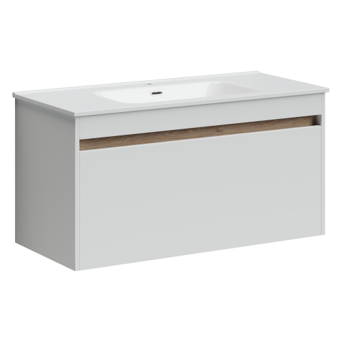 Тумба под раковину Sancos Smart SM100W 99х45х50 настенная