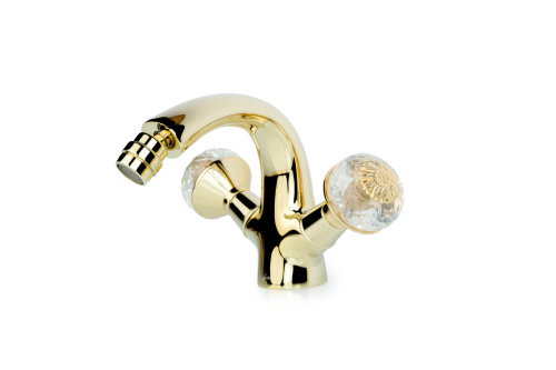 Смеситель Boheme Flora 296-FL на биде золото Смеситель Boheme Flora 296-FL на биде золото