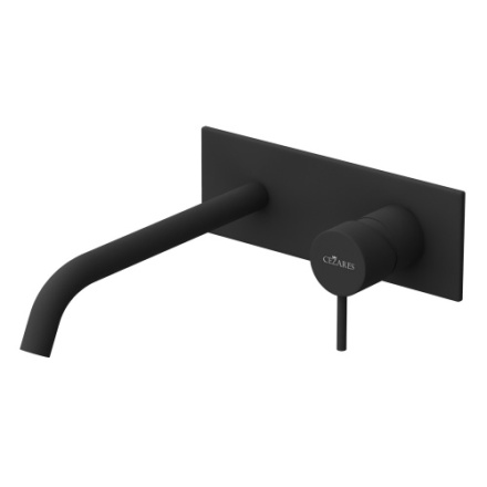 Смеситель Cezares LEAF LEAF-BLI1-20-L-NOP встраиваемый черный матовый