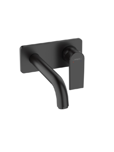Смеситель Hansgrohe Vernis Shape 71578670 настенный встраиваемый черный матовый без термостата
