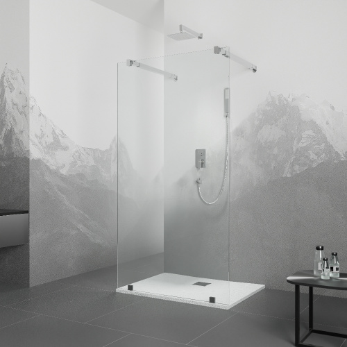 Душевая перегородка RGW Walk In 351016110-11 100х195 стекло прозрачное профиль хром глянцевый