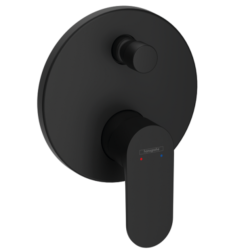 Смеситель Hansgrohe Rebris S 72466670 настенный встраиваемый черный матовый без термостата