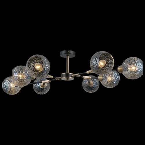 Люстра на штанге Illumico IL0253 IL0253-8CSQ-79 BK AB