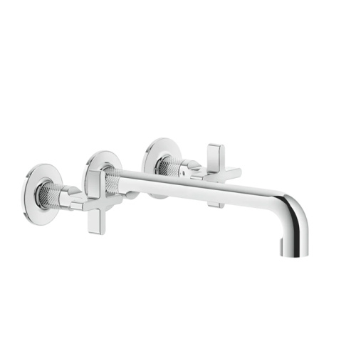 Смеситель для раковины Gessi Inciso 58192#031 встраиваемый в стену хром (внешняя часть)
