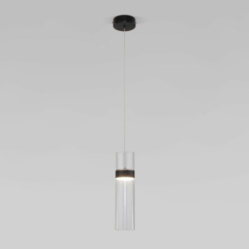 Светильник подвесной Eurosvet Lumen (Лумен) 50244/1 LED черный/прозрачный