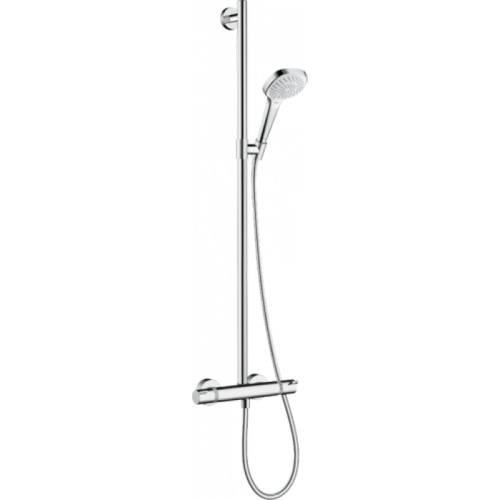 Душевой гарнитур Hansgrohe Croma Select 27248400 настенный цвет хром/белый с термостатом