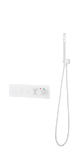 Смеситель для душа Boheme Fusion Termo 131-SYS-MW встраиваемый белый матовый с термостатом